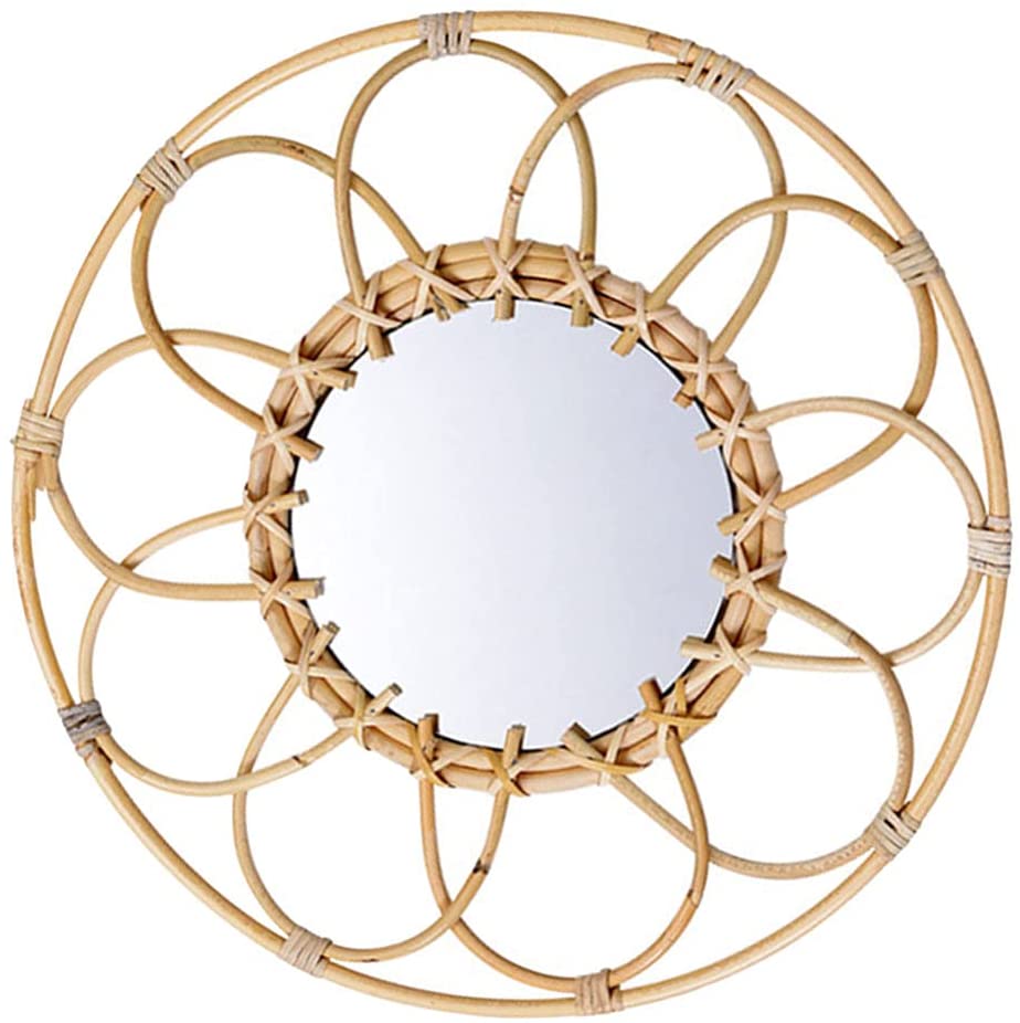 Wall Rattan Mirror Country Style MR334132